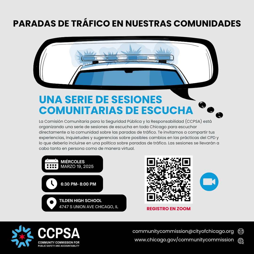 February 20 Traffic Stop Flyer Spanish